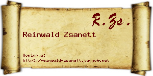 Reinwald Zsanett névjegykártya